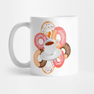 Coffee and Doughnuts En L'air Mug